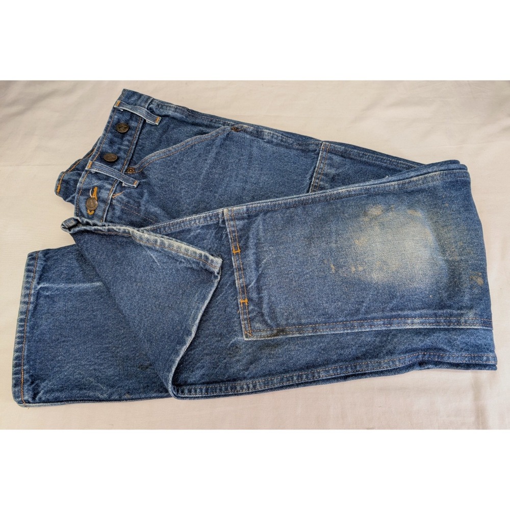 Wild Ass Double Knee Work Jeans USA Made Men's 32x32 Logger Distressed Denim - Picture 11 of 16